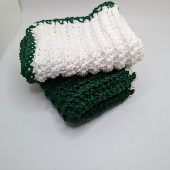 💞2/$20 HAND CRAFTED Crocheted All Purpse 100% Cottn Reusble Bath or Dish Cloths - Picture 4 of 16